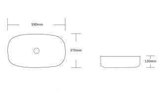 Раковина Cerutti SPA CR0045 59см белый